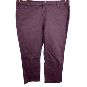 Tru Nation Mens Athletic Fit Stretch Jeans Size 52 X 30 Purple NWT New